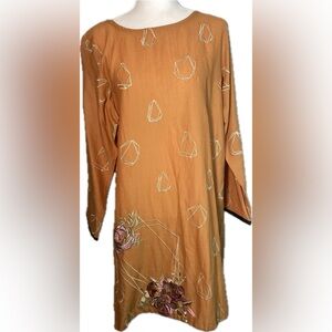 Beechtree Embroidered Medium Cotton Kurta Shirt Size 12